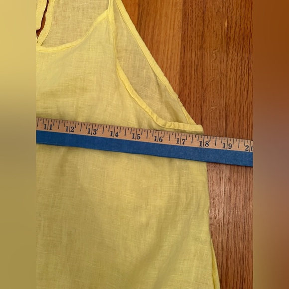 Laura Bianchi Maxi Tank Dress Women Small  Gray Slide Slit Linen Italy ¥¥ - Picture 11 of 13